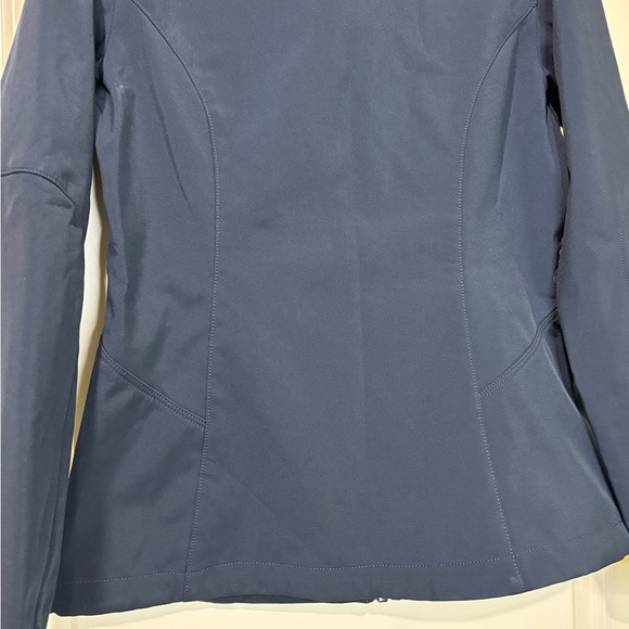 Eddie Bauer Navy Soft Shell Jacket Rice Business Logo Size Small - Picture 5 of 11